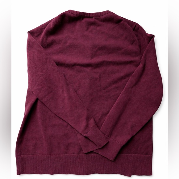 Lands’ End Burgundy Button Front Cardigan Sweater 2X Classic Soft Knit - Picture 2 of 7